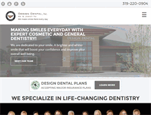 Tablet Screenshot of designdentalweb.com